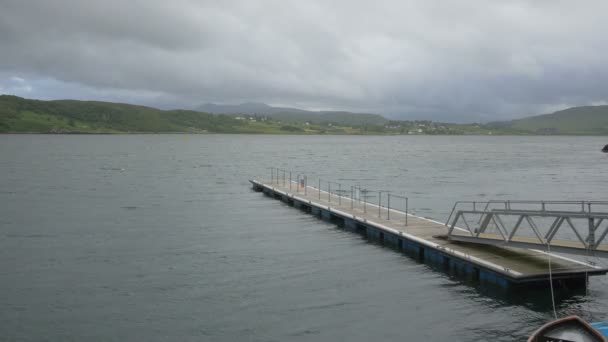 Muelle Madera Lago — Vídeos de Stock