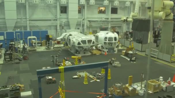 Apparatuur Voor Ruimtevaartuigen Het Johnson Space Center — Stockvideo