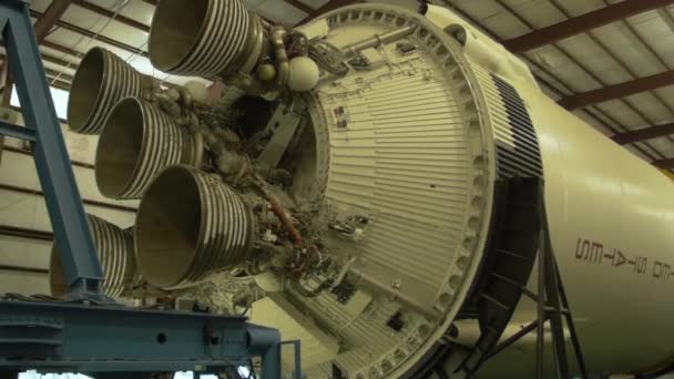Saturnus Ruimteschip Motor — Stockvideo