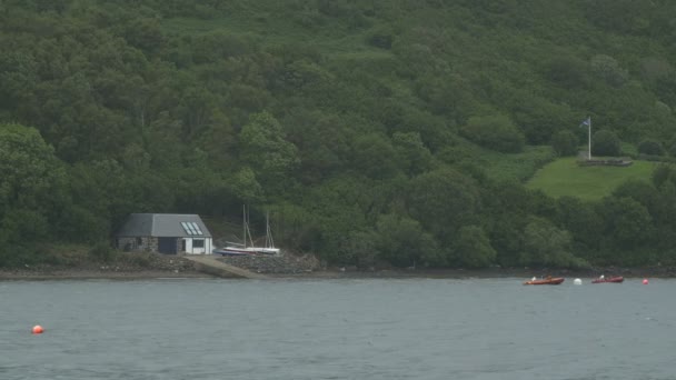 Portree Lake Coastline Isle Skye — Stock Video