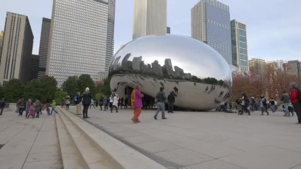 Bean Centrum Chicago Stany Zjednoczone Ameryki — Wideo stockowe