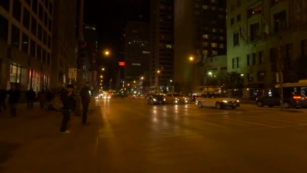 Chicago Notte Stati Uniti America — Video Stock
