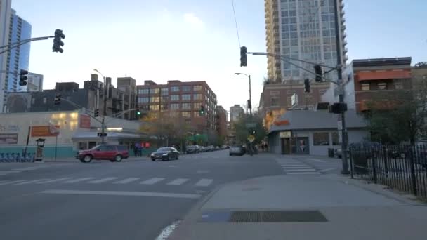 美利坚合众国芝加哥十字路口的十字路口 — 图库视频影像