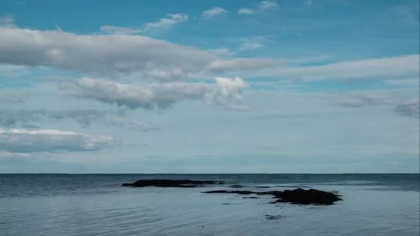 Tijdsverloop Van Het Getij Noordzee — Stockvideo