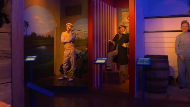 Κερί Φιγούρες Στο Hollywood Wax Museum Branson — Αρχείο Βίντεο