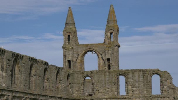 Ruínas Catedral Scotland — Vídeo de Stock
