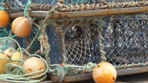 Клетка Рыболовных Сетей — стоковое видео