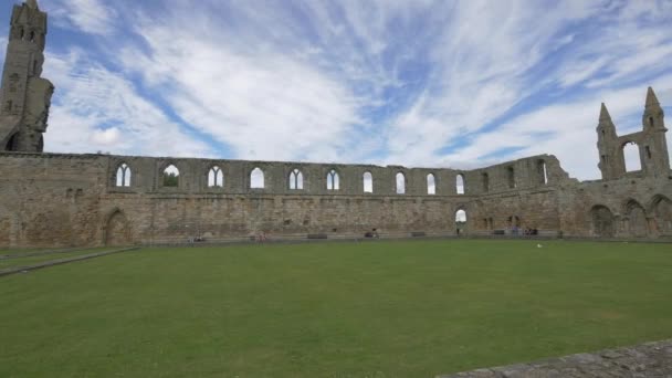 Walls Andrews Cathedral Scotland — Stok video