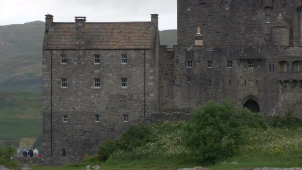 Kamienne Mury Zamku Eilean Donan — Wideo stockowe