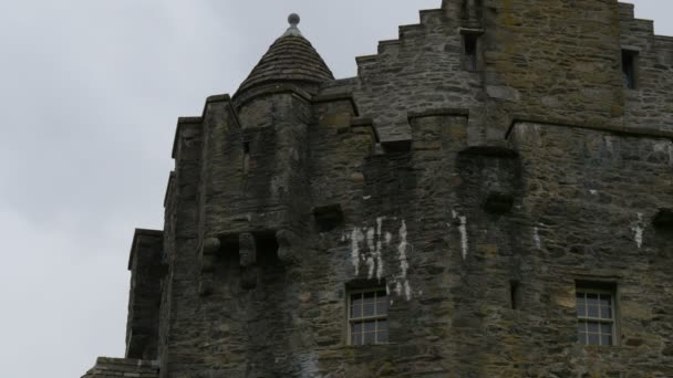 Eilean Donan Kasteel Het Dak — Stockvideo