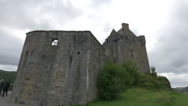 Taş Duvarlı Eilean Donan Kalesi — Stok video