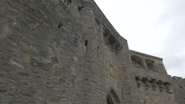 Entrance Wall Eilean Donan Castle — Stock Video