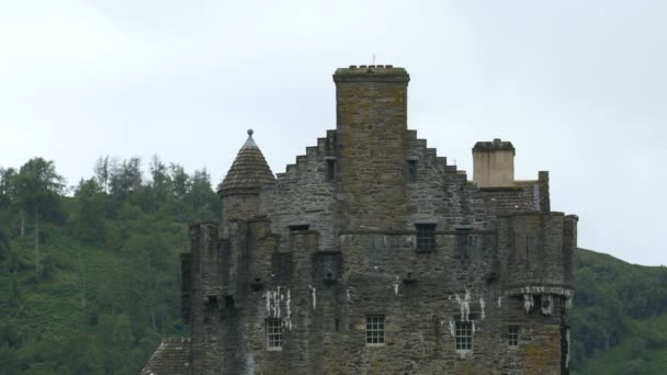 Eilean Donan Castle Tak — Stockvideo
