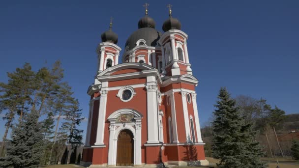 Orthodox Monastery Old Orhei — Stock Video