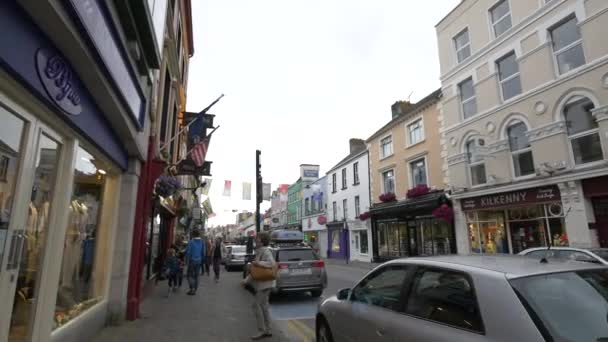 City Life Street Killarney Ireland — Stock Video