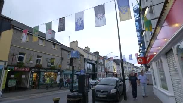 Street City Center Killarney Ireland — Stock Video