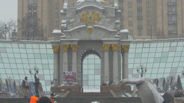 Base Monumento Independência Kiev — Vídeo de Stock