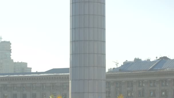 Monumento Independencia Kiev — Vídeo de stock