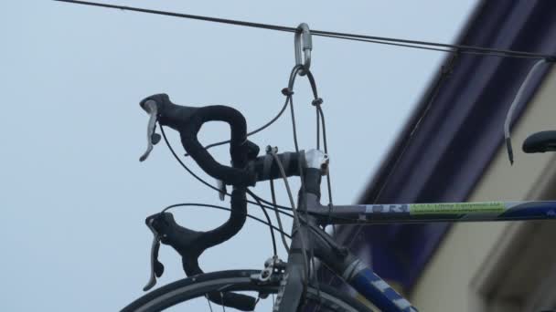 自行车的车把 — 图库视频影像