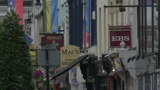 Señales Una Calle — Vídeo de stock