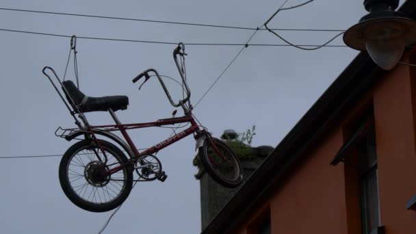 Вид Подвесного Велосипеда — стоковое видео