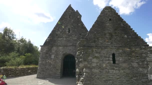 Iglesia San Kevin Glendalough — Vídeo de stock