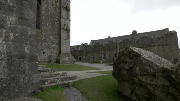 Touristes Visitant Rocher Cashel — Video