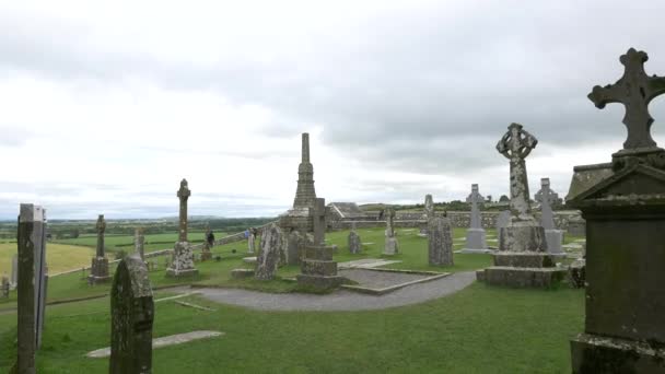 Filmmaterial Vom Friedhof Irland — Stockvideo