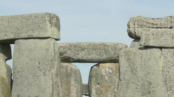 Primer Plano Los Trilithons Stonehenge — Vídeo de stock