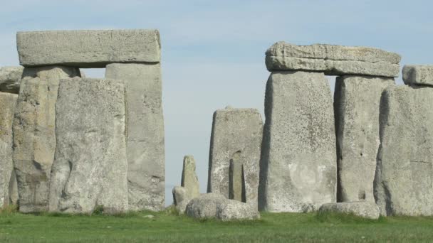 Trilatten Verticale Rotsen Van Stonehenge — Stockvideo