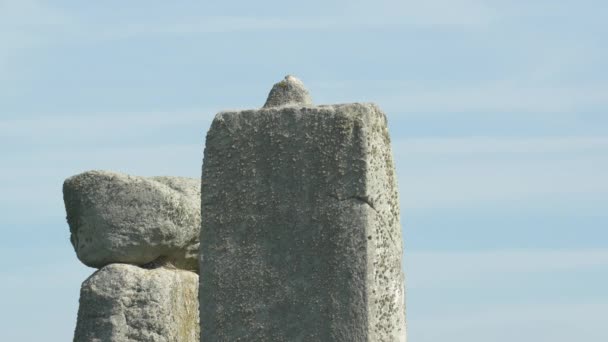 Nahaufnahme Der Felsen Von Stonehenge — Stockvideo