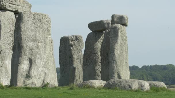 Enorme Stenen Bij Stonehenge — Stockvideo