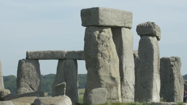 Stonehenge Deki Antik Kayalar — Stok video