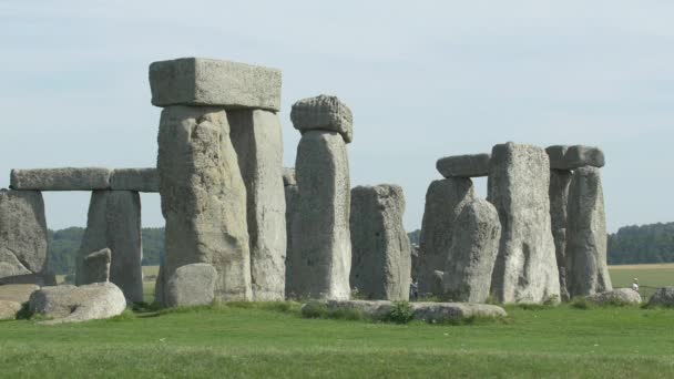 Stenen Van Stonehenge Prehistorisch Monument — Stockvideo