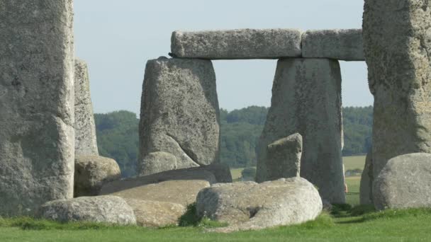 Cerchio Esterno Sarsen Stonehenge — Video Stock