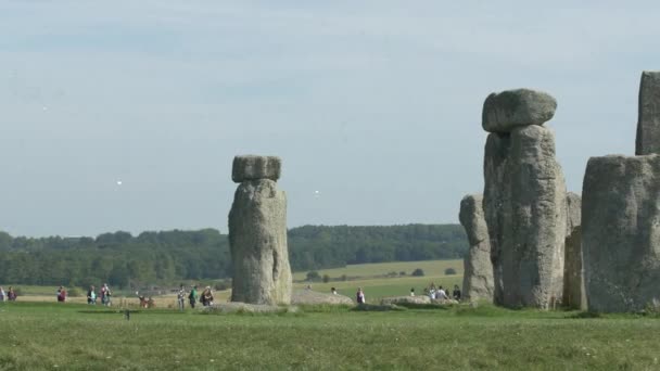 Vpravo Masivních Skal Stonehenge — Stock video