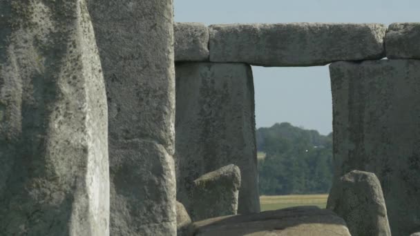Stenar Vid Stonehenge Monument — Stockvideo