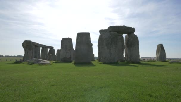 Stonehenge Monument Seen Sunny Day — Stock Video