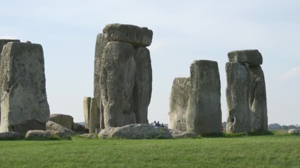 Rocas Verticales Monumento Stonehenge — Vídeo de stock