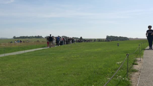 Vertikální Kameny Stonehenge Prehistorická Památka — Stock video