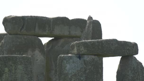 Close Van Trilithonen Bij Stonehenge — Stockvideo