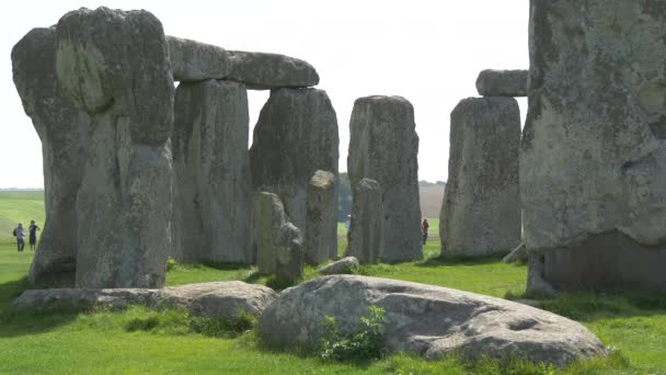 Gamla Klipporna Vid Stonehenge — Stockvideo