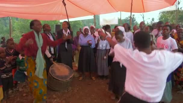 Mujeres Africanas Bailando Cantando — Vídeos de Stock