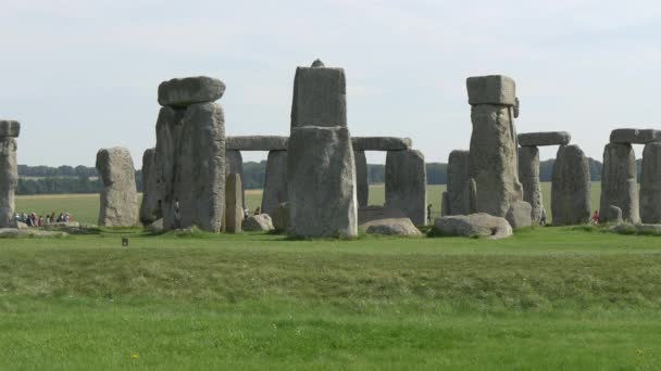 Stenen Van Beroemde Stonehenge — Stockvideo