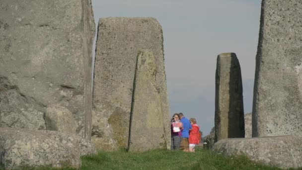 Primer Plano Las Rocas Stonehenge — Vídeo de stock