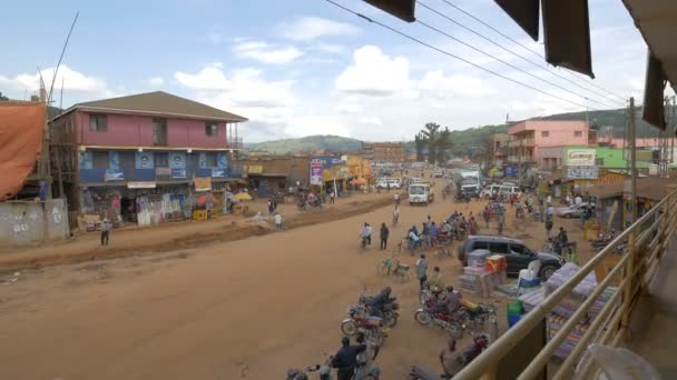 Straße Vom Balkon Afrika Aus Gesehen — Stockvideo
