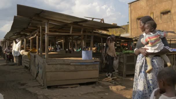Rynek Żywności Kabale Uganda — Wideo stockowe
