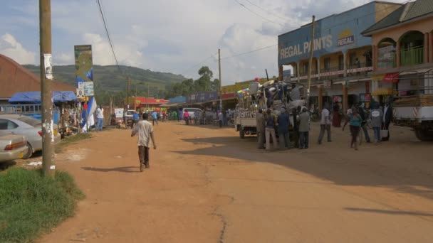 Straße Kabale Uganda — Stockvideo
