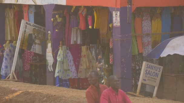 Footage Uganda Lifestyle Clothing Shop Uganda — Stockvideo