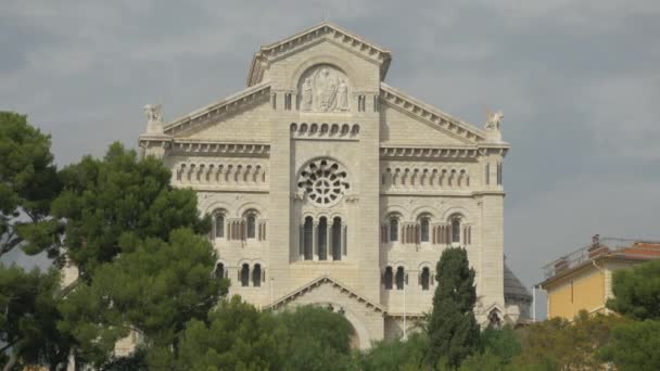 Katedrála Svatého Mikuláše Monaku — Stock video